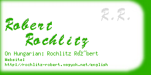robert rochlitz business card